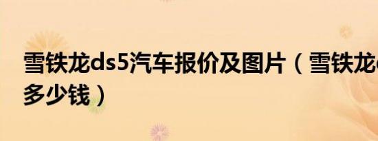 雪铁龙ds5汽车报价及图片（雪铁龙ds5报价多少钱）