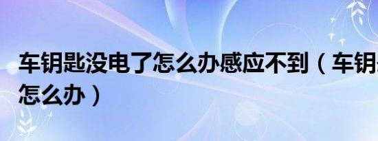 车钥匙没电了怎么办感应不到（车钥匙没电了怎么办）