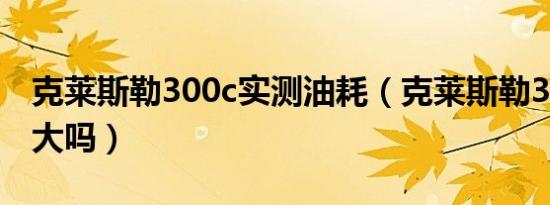 克莱斯勒300c实测油耗（克莱斯勒300c油耗大吗）