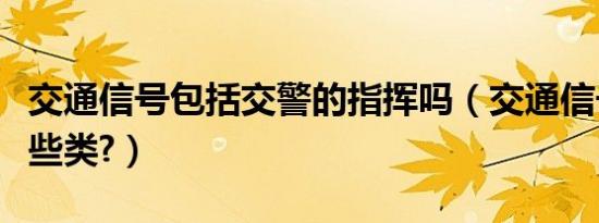 交通信号包括交警的指挥吗（交通信号包括哪些类?）