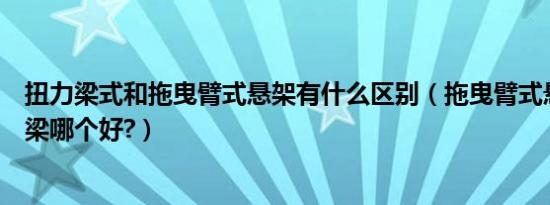 扭力梁式和拖曳臂式悬架有什么区别（拖曳臂式悬架和扭力梁哪个好?）