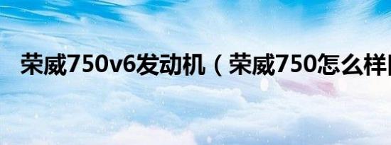 荣威750v6发动机（荣威750怎么样口碑）