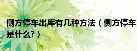 侧方停车出库有几种方法（侧方停车出库方法是什么?）