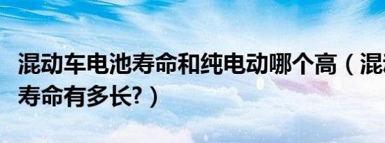 混动车电池寿命和纯电动哪个高（混动车电池寿命有多长?）