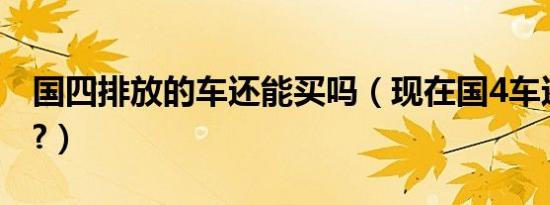 国四排放的车还能买吗（现在国4车还能买吗?）