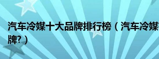 汽车冷媒十大品牌排行榜（汽车冷媒有什么品牌?）
