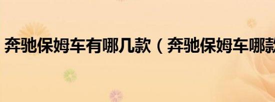 奔驰保姆车有哪几款（奔驰保姆车哪款最好）