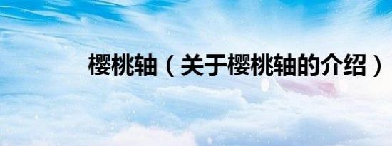 樱桃轴（关于樱桃轴的介绍）