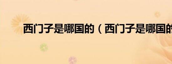 西门子是哪国的（西门子是哪国的）
