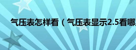 气压表怎样看（气压表显示2.5看哪里?）