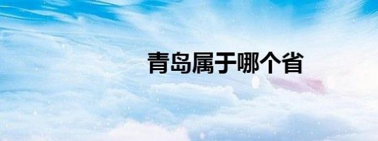 青岛属于哪个省