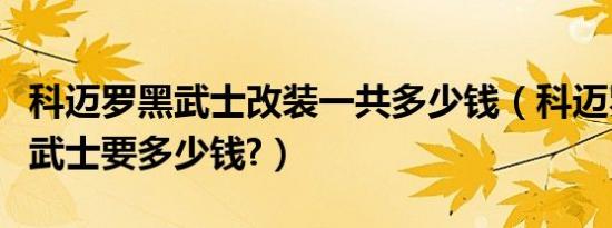 科迈罗黑武士改装一共多少钱（科迈罗改装黑武士要多少钱?）