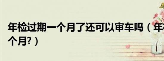 年检过期一个月了还可以审车吗（年检过期一个月?）
