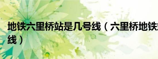 地铁六里桥站是几号线（六里桥地铁站是几号线）