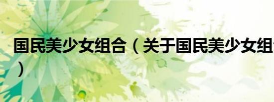 国民美少女组合（关于国民美少女组合的介绍）