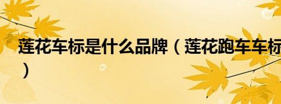 莲花车标是什么品牌（莲花跑车车标是什么?）