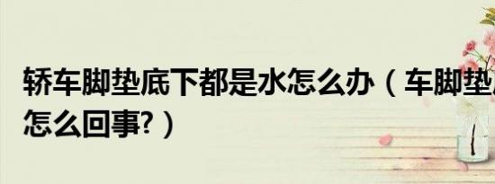 轿车脚垫底下都是水怎么办（车脚垫底下有水怎么回事?）