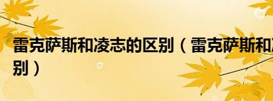 雷克萨斯和凌志的区别（雷克萨斯和凌志的区别）
