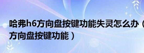 哈弗h6方向盘按键功能失灵怎么办（哈弗h6方向盘按键功能）