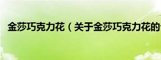金莎巧克力花（关于金莎巧克力花的介绍）