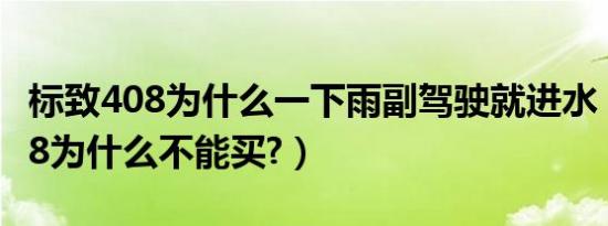 标致408为什么一下雨副驾驶就进水（标致408为什么不能买?）