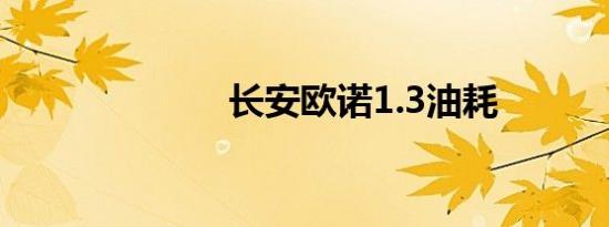 长安欧诺1.3油耗