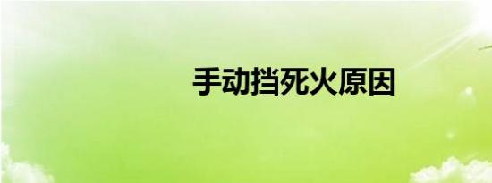 手动挡死火原因