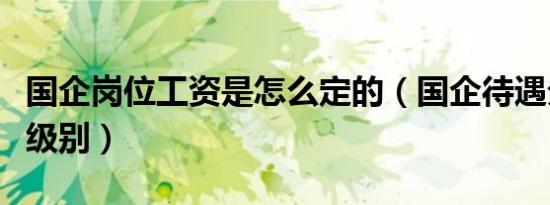 国企岗位工资是怎么定的（国企待遇分为几个级别）
