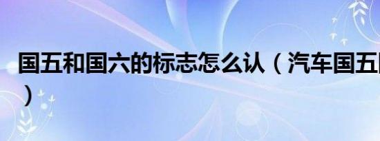 国五和国六的标志怎么认（汽车国五国六标志）