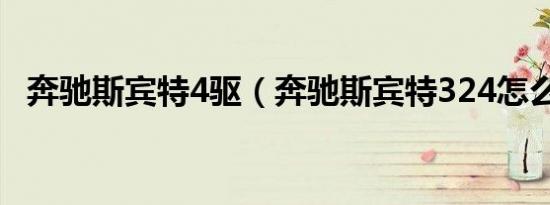奔驰斯宾特4驱（奔驰斯宾特324怎么样?）