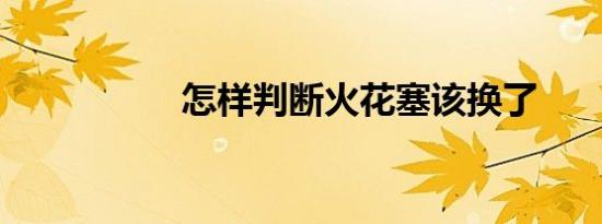 怎样判断火花塞该换了