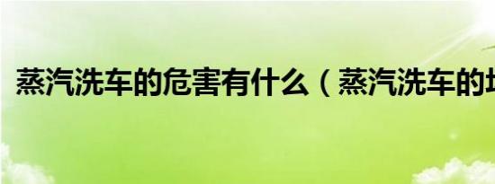 蒸汽洗车的危害有什么（蒸汽洗车的坏处?）