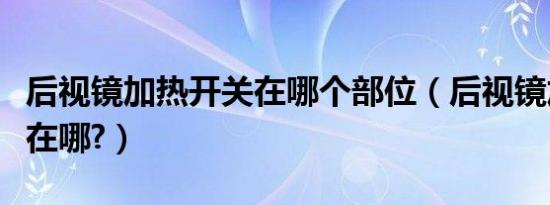 后视镜加热开关在哪个部位（后视镜加热开关在哪?）