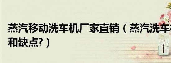 蒸汽移动洗车机厂家直销（蒸汽洗车机的优点和缺点?）