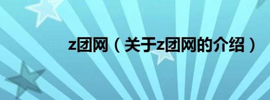 z团网（关于z团网的介绍）