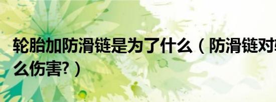 轮胎加防滑链是为了什么（防滑链对轮胎有什么伤害?）