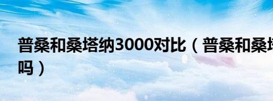 普桑和桑塔纳3000对比（普桑和桑塔纳一样吗）