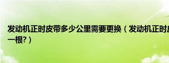 发动机正时皮带多少公里需要更换（发动机正时皮带多少钱一根?）