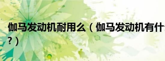 伽马发动机耐用么（伽马发动机有什么优缺点?）
