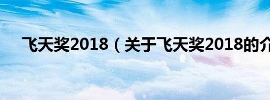 飞天奖2018（关于飞天奖2018的介绍）