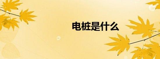 电桩是什么