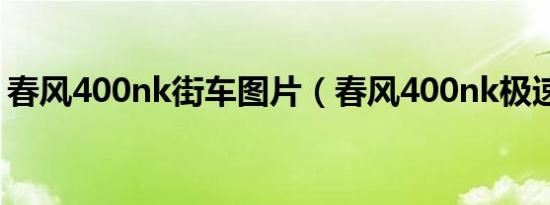 春风400nk街车图片（春风400nk极速多少）