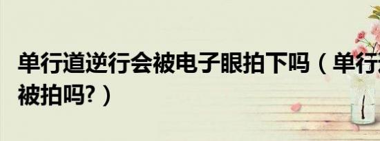单行道逆行会被电子眼拍下吗（单行道逆行会被拍吗?）