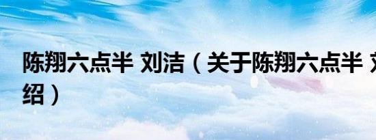 陈翔六点半 刘洁（关于陈翔六点半 刘洁的介绍）