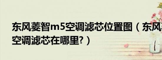 东风菱智m5空调滤芯位置图（东风菱智m5空调滤芯在哪里?）