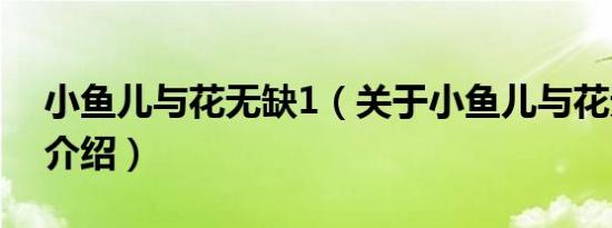 小鱼儿与花无缺1（关于小鱼儿与花无缺1的介绍）