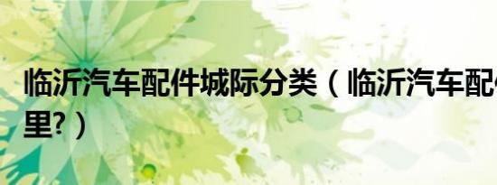 临沂汽车配件城际分类（临沂汽车配件城在哪里?）