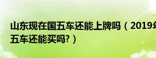 山东现在国五车还能上牌吗（2019年山东国五车还能买吗?）