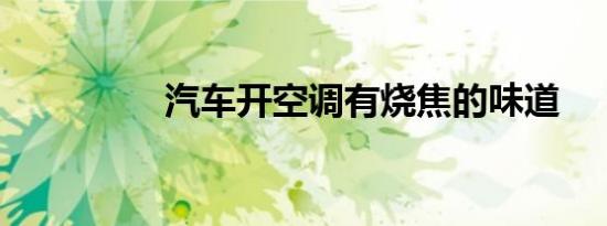 汽车开空调有烧焦的味道