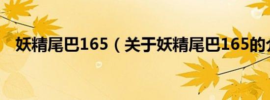 妖精尾巴165（关于妖精尾巴165的介绍）